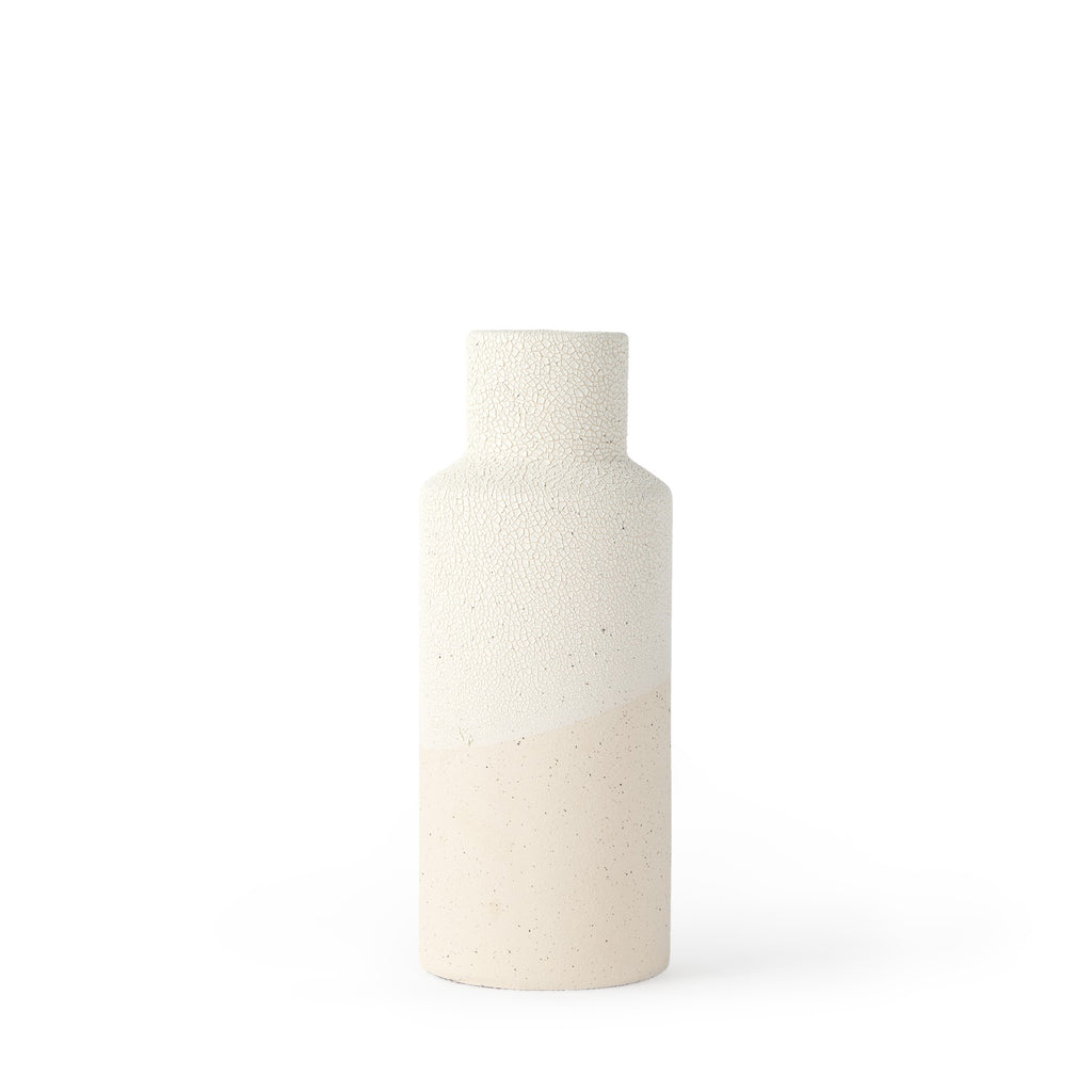 Two Toned Textured Ceramic Vase - 99fab 