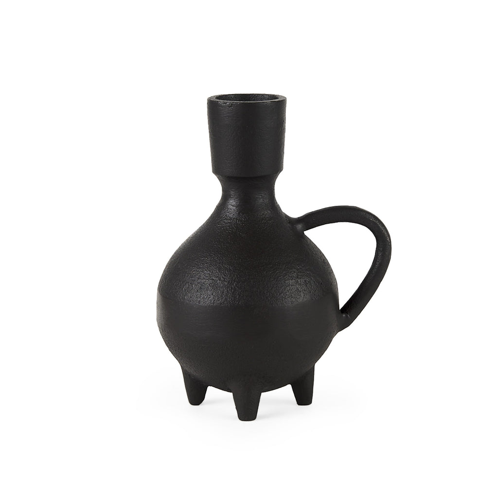 Black Matte Metal Italian Inspired Vase - 99fab 