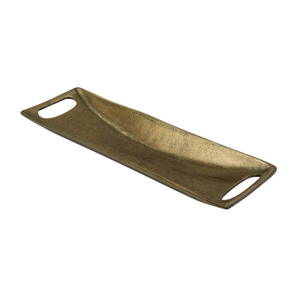 Petite Gold Metal Boat Shaped Tray - 99fab 