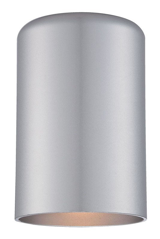 Minimalist Brushed Silver Cylinder Wall Light - 99fab 