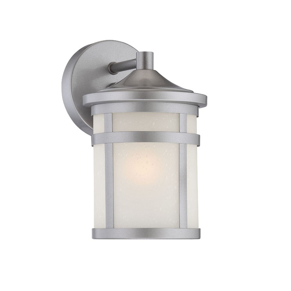 Brushed Silver Hanging Lantern Shape Wall Light - 99fab 