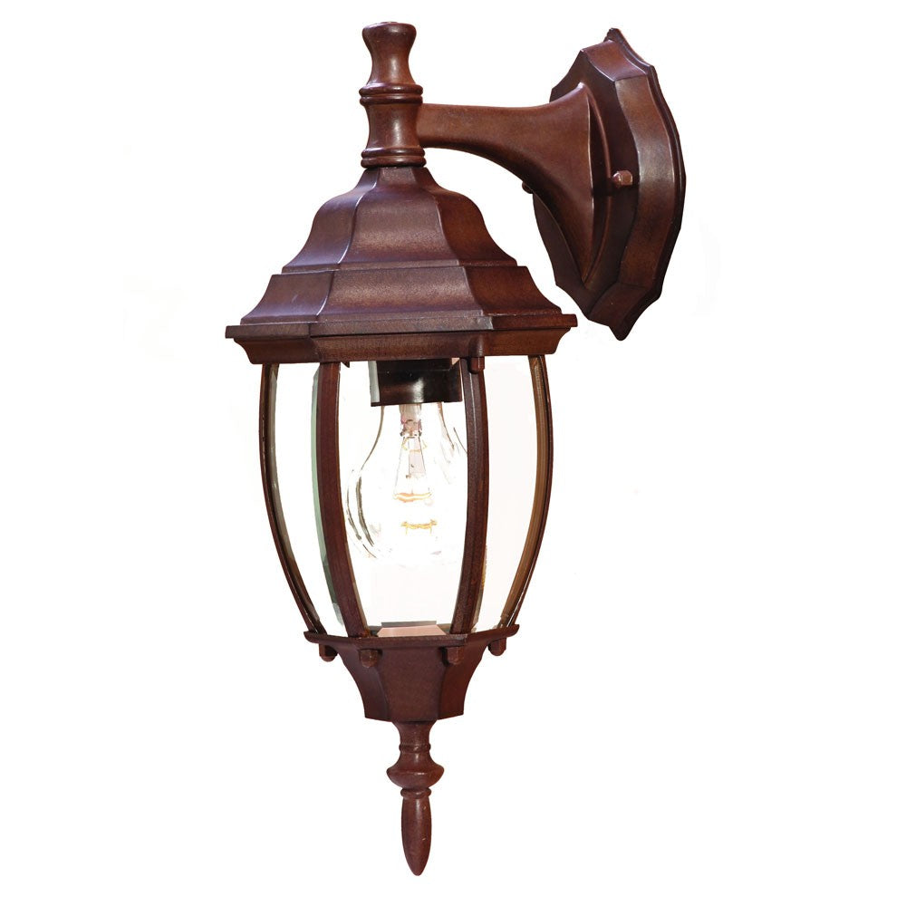 Dark Brown Hanging Globe Lantern Wall Light - 99fab 