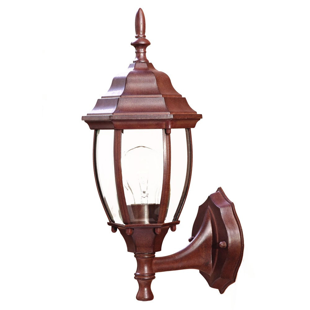 Dark Brown Globe Lantern Wall Light - 99fab 