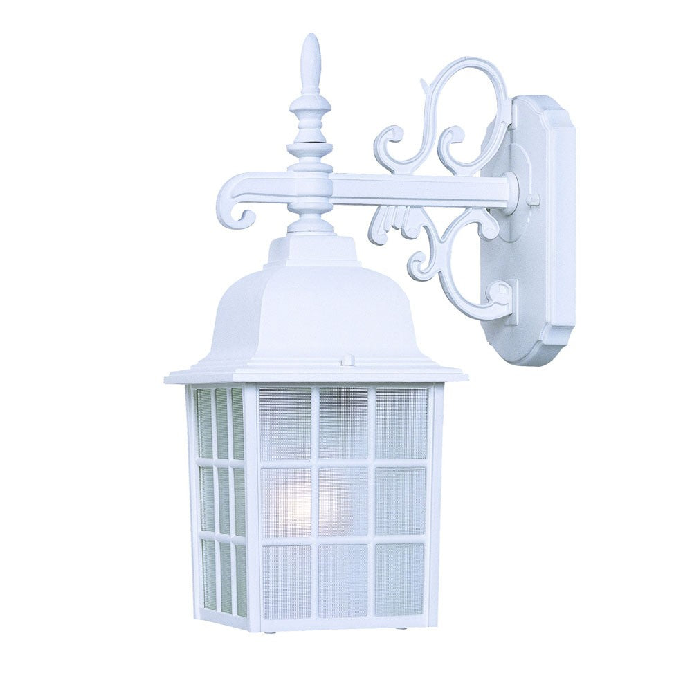 White Window Pane Lantern Wall Light - 99fab 