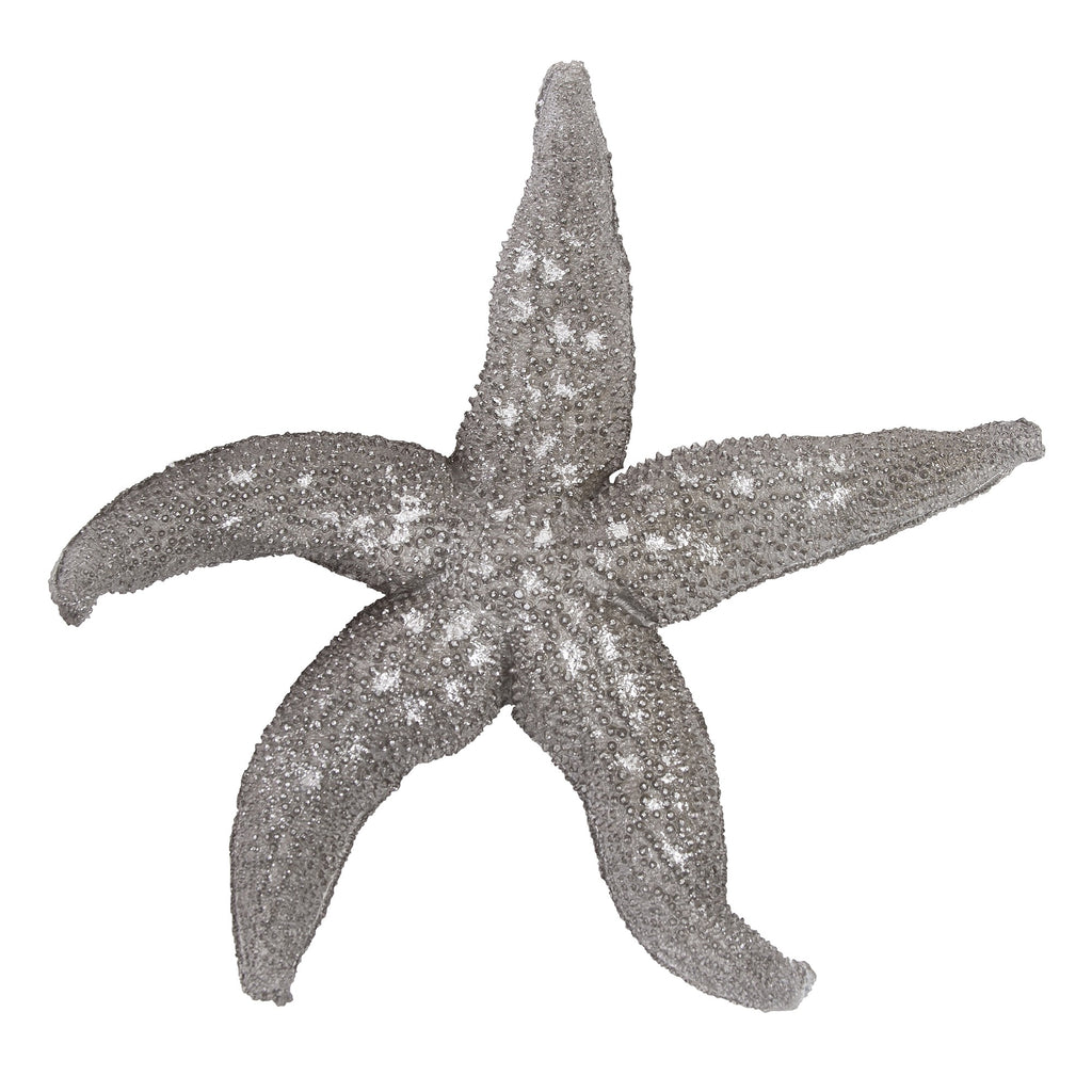 19' Silver Pewter Textured Starfish Wall Art - 99fab 