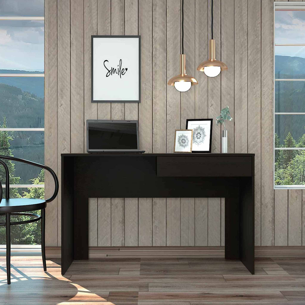 Clio Black Computer Desk with Drawer - 99fab 