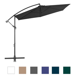 vidaXL Cantilever Umbrella Tilting Parasol Outdoor Umbrella Patio Sunshade-14