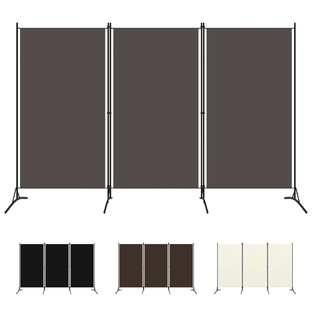 vidaXL Room Divider Panel Privacy Screen Partition Separation Office Fabric-53