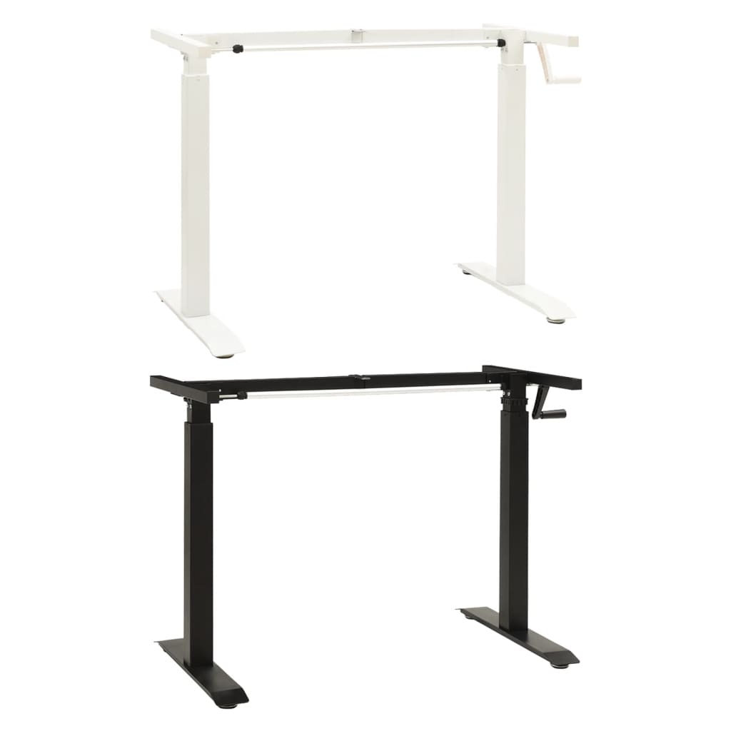 vidaXL Standing Desk Frame Adjustable Legs Computer Desk Base for Home Office-9