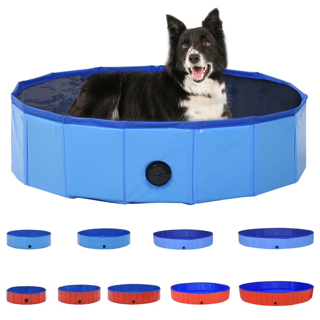 vidaXL Dog Swimming Pool Foldable Dog Pool Pet Paddling Pool Bath Tub PVC-3
