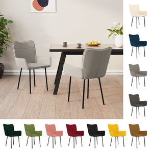 vidaXL Dining Chairs 2 Pcs Accent Upholstered Chair for Living Room Velvet-30