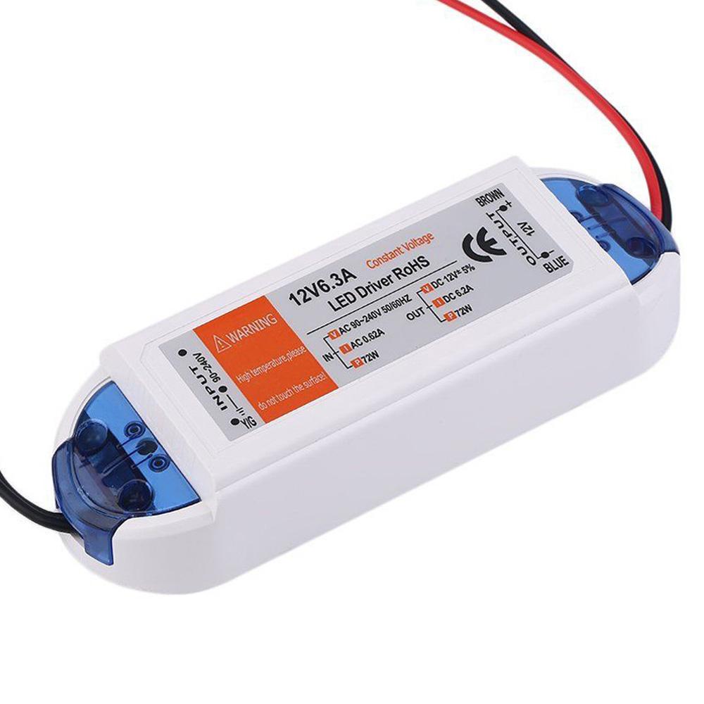 Constant Voltage LED Driver AC 90-240V to DC 12V 6.2A 72W Power Supply Pack 2 - 99fab 
