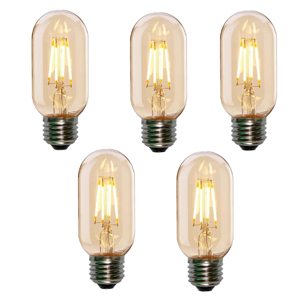 Vintage Retro Style Energy-saving LED 4W T45 E26 LED Bulb Pack 5 - 99fab 
