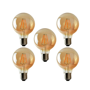 G95 4W LED Edison Bulb E26 Dimmable LED Filament Vintage Light Bulb~1046-8