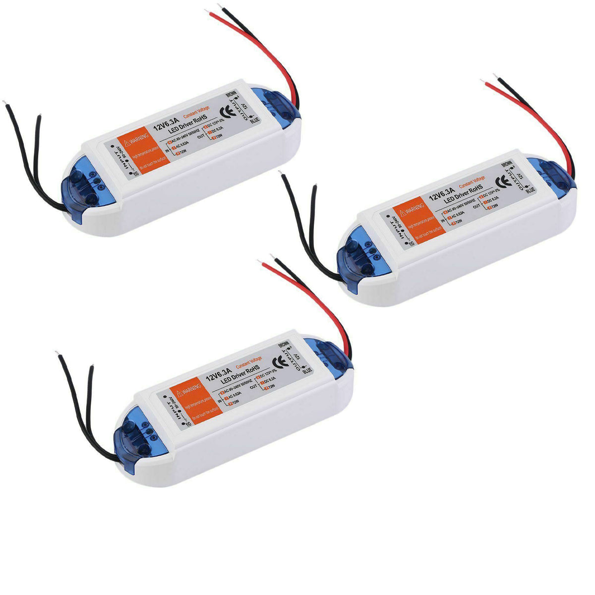 6.2A 72W Constant Voltage LED Driver DC 12V Power Supply~1003-5