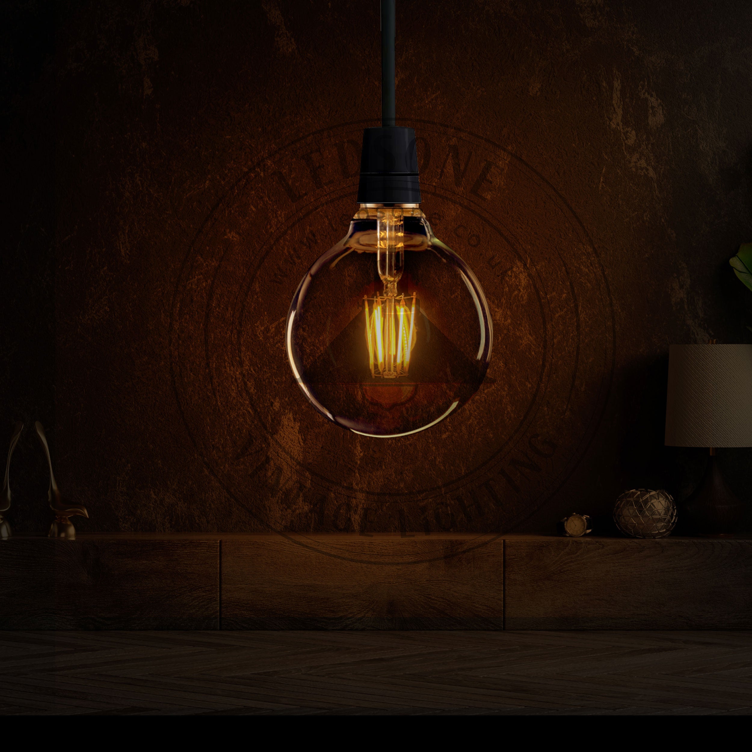 G95 E26 LED Edison Bulb 8W Dimmable LED Filament Vintage Light Bulb~1042-1