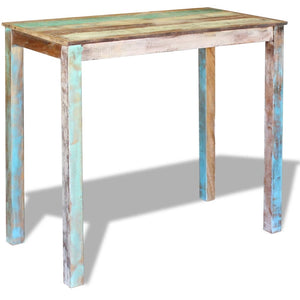 vidaXL Bar Table Solid Reclaimed Wood 45.3"x23.6"x42"-2