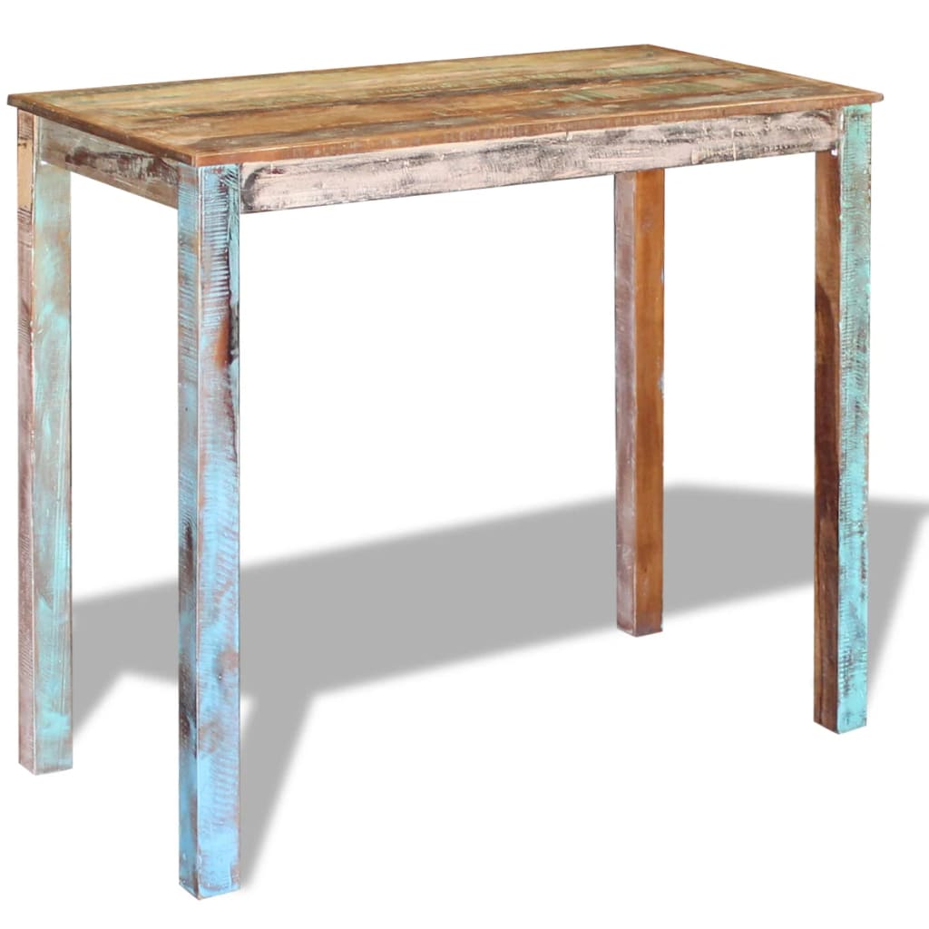 vidaXL Bar Table Solid Reclaimed Wood 45.3"x23.6"x42"-3