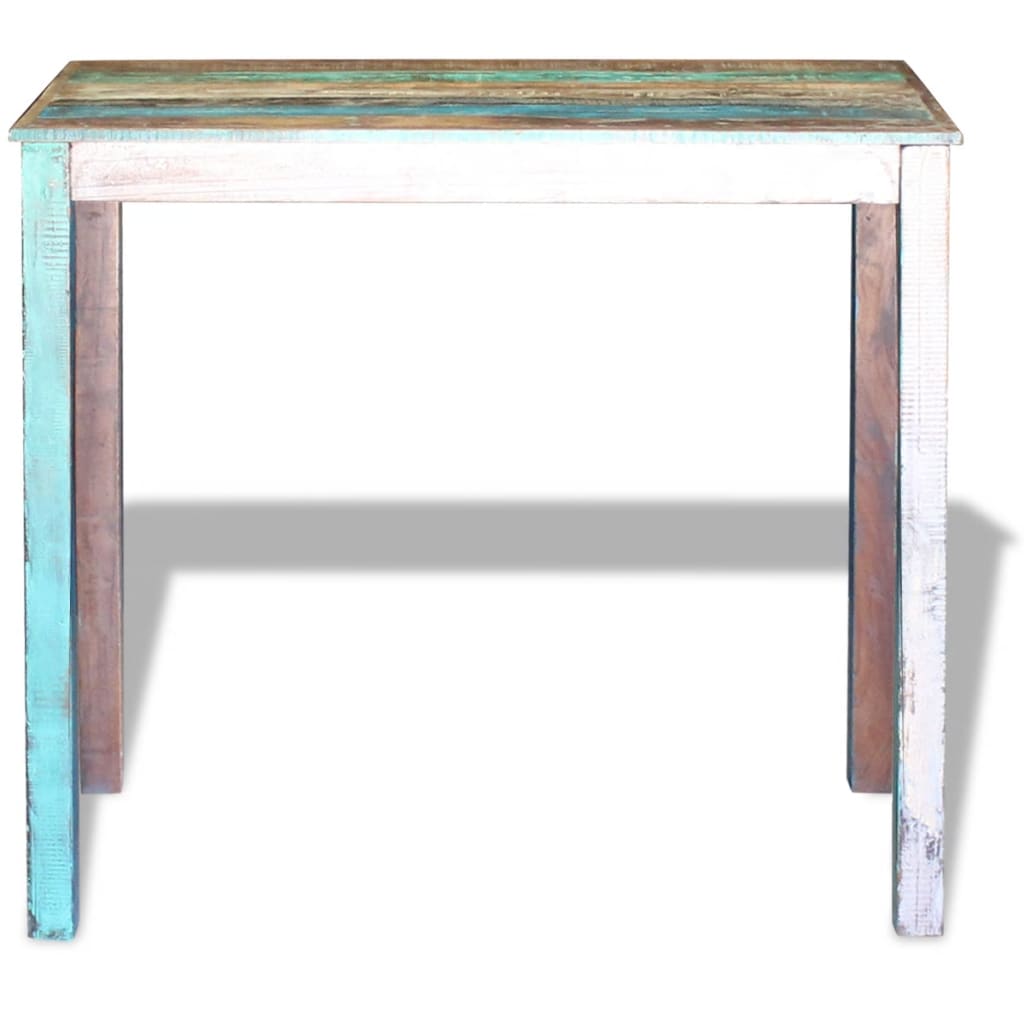 vidaXL Bar Table Solid Reclaimed Wood 45.3"x23.6"x42"-5