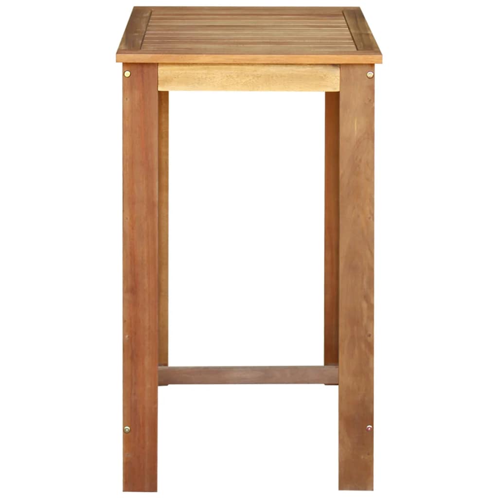 vidaXL Bar Table Pub Table Bistro Table for Dining Room Solid Acacia Wood-3