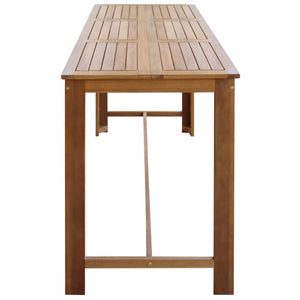 vidaXL Bar Table Pub Table Bistro Table for Dining Room Solid Acacia Wood-11