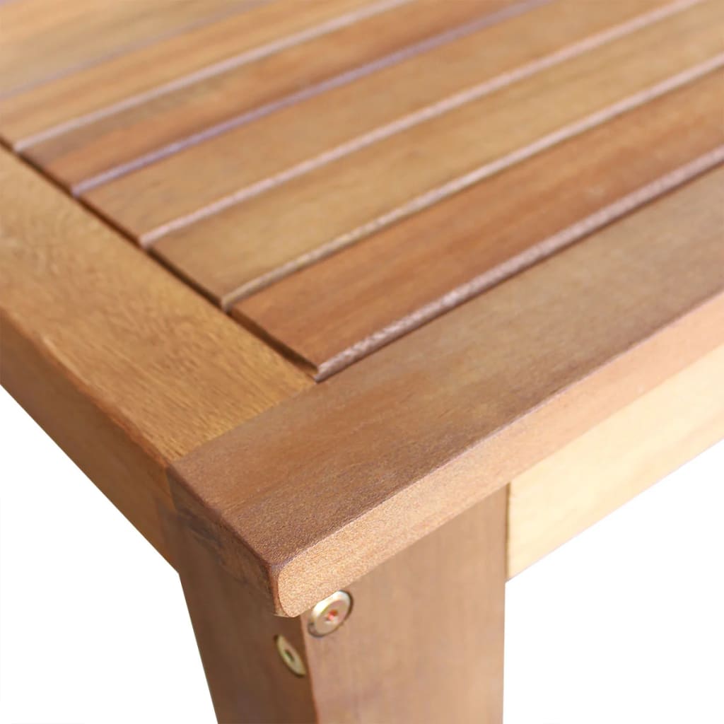 vidaXL Bar Table and Stool Kitchen Counter Stool Pub Table Solid Acacia Wood-2