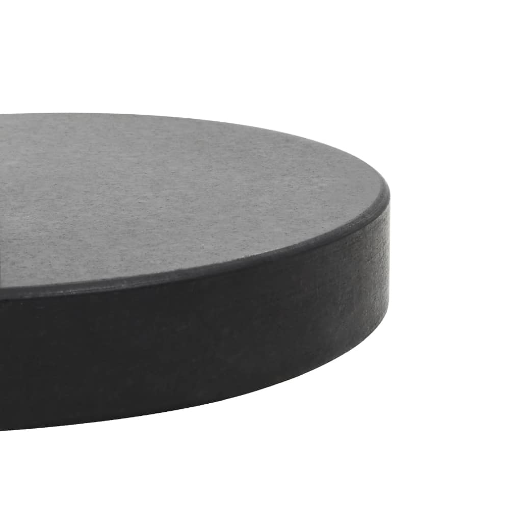vidaXL Parasol Base Granite 62.8 lb Round Black-4