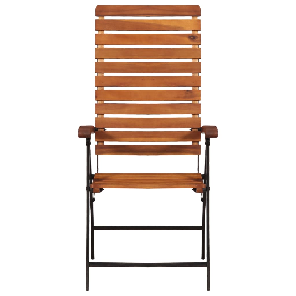 vidaXL 2 pcs Reclining Patio Chairs Solid Wood Acacia-1