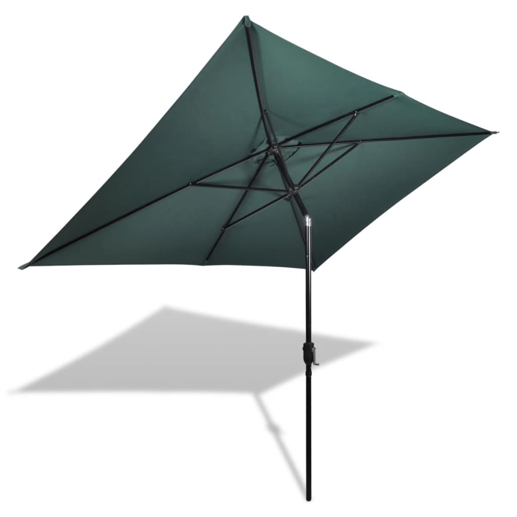 Outdoor Umbrella Parasol Garden Sunshade Patio Canopy Green/Sand White - 99fab 