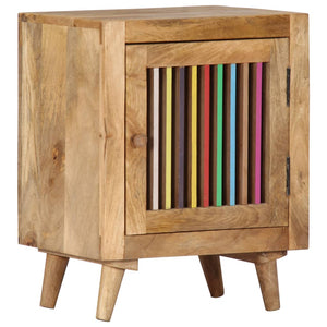 vidaXL Bedside Cabinet 15.7"x11.8"x19.7" Solid Mango Wood-0