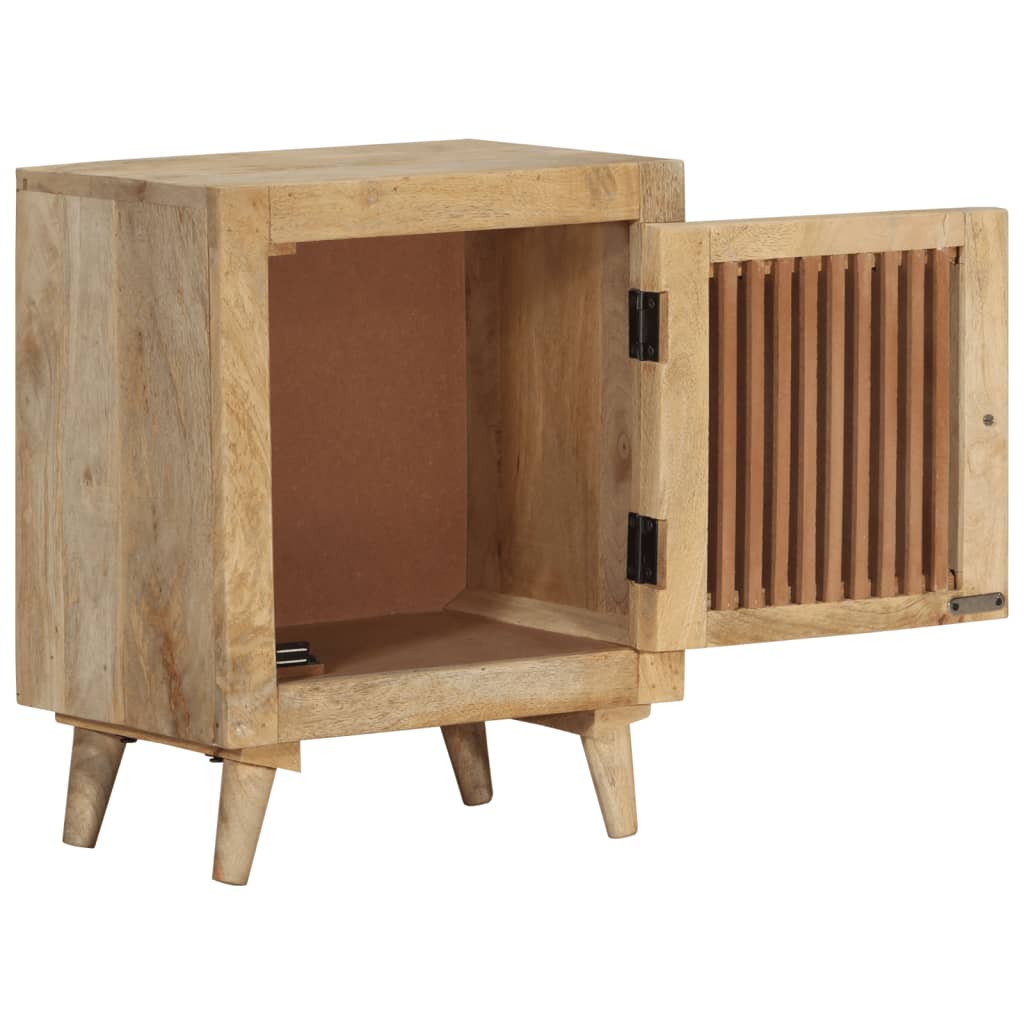 vidaXL Bedside Cabinet 15.7"x11.8"x19.7" Solid Mango Wood-2