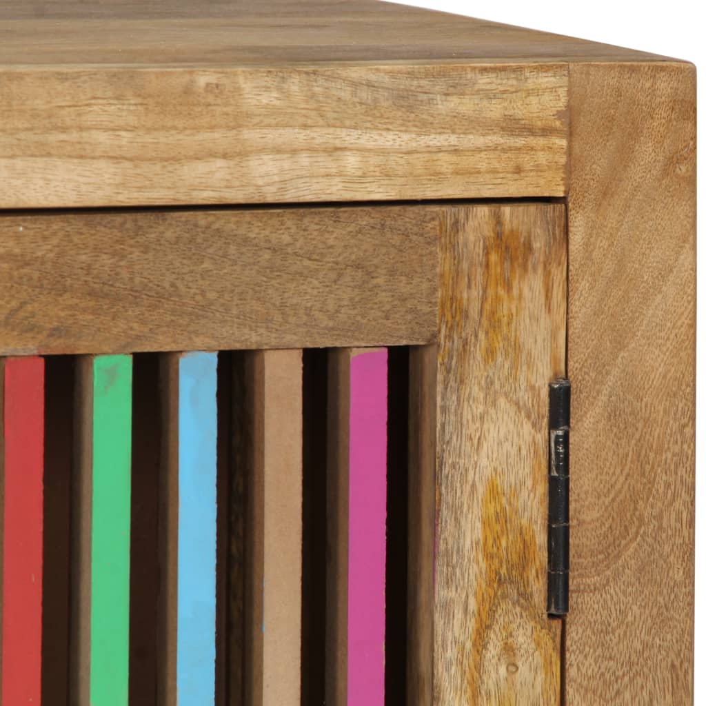 vidaXL Bedside Cabinet 15.7"x11.8"x19.7" Solid Mango Wood-5