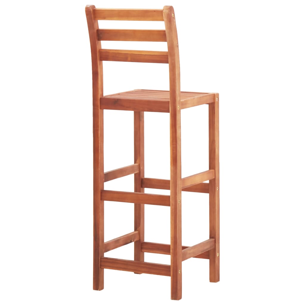vidaXL Bar Stool Bar Seat Counter Height Stool for Kitchen Pub Solid Wood-11