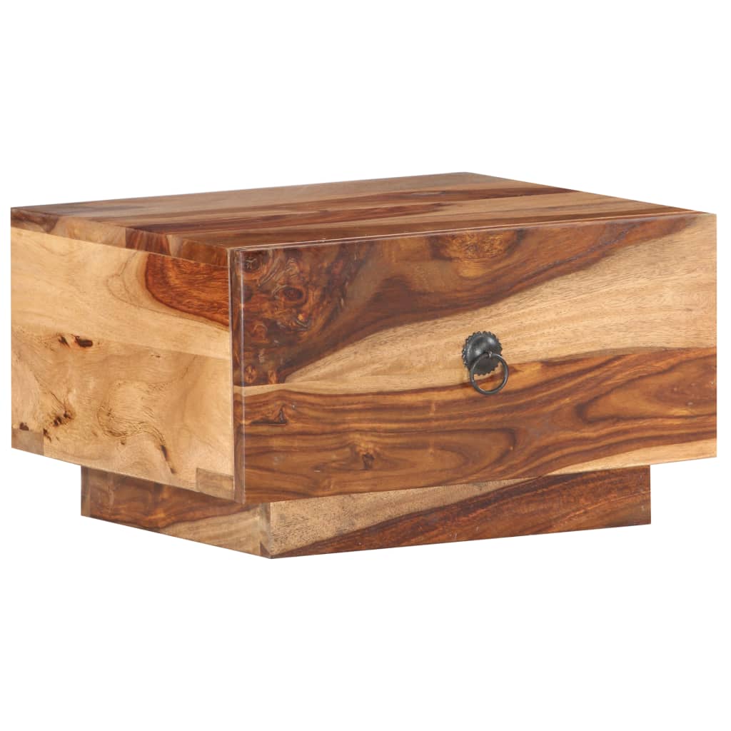 vidaXL Bedside Cabinet 15.7"x15.7"x9.8" Solid Sheesham Wood-0