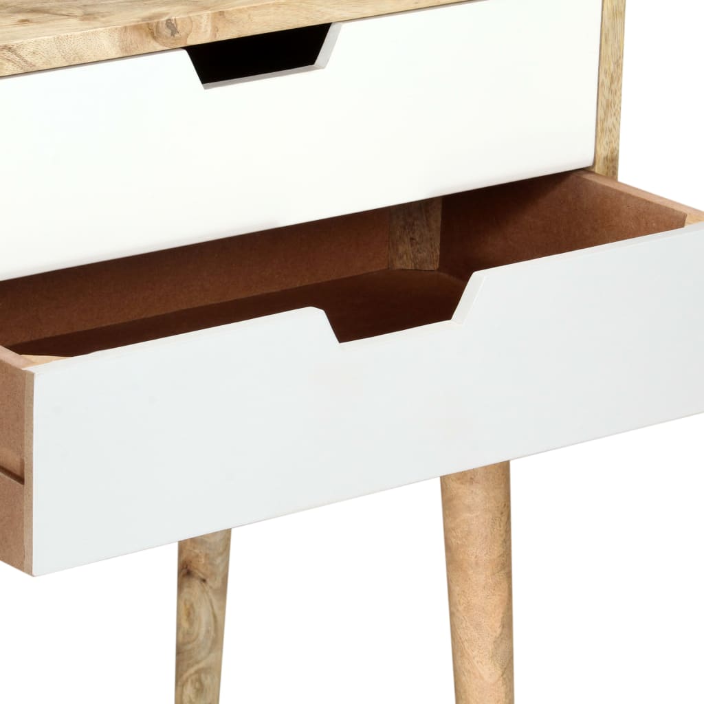 vidaXL Bedside Cabinet 18.5"x13.8"x23.2" Solid Mango Wood-3