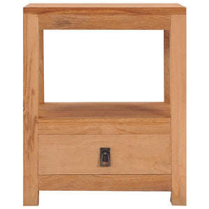 vidaXL Bedside Cabinet 15.7"x11.8"x19.7" Solid Wood Teak-1