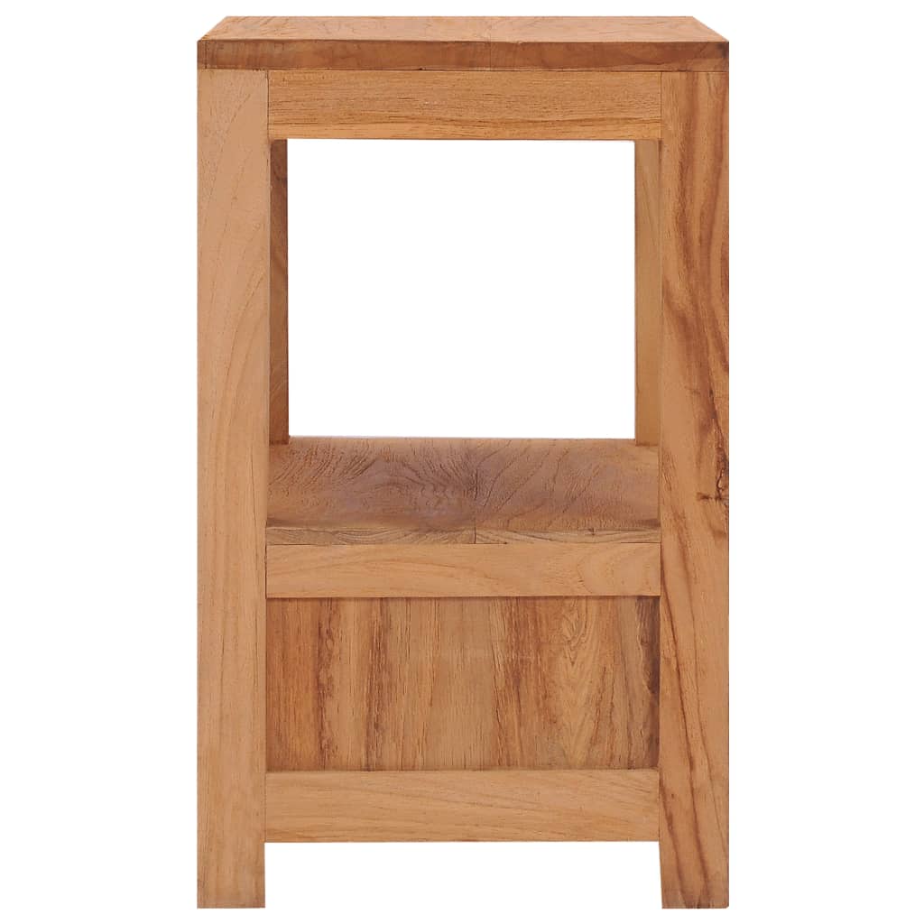 vidaXL Bedside Cabinet 15.7"x11.8"x19.7" Solid Wood Teak-2