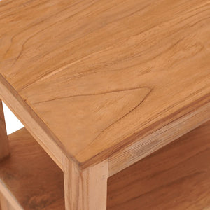 vidaXL Bedside Cabinet 15.7"x11.8"x19.7" Solid Wood Teak-4
