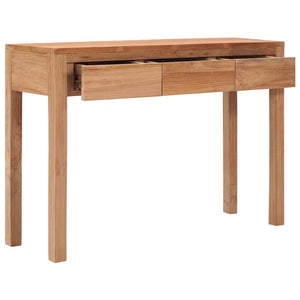 vidaXL Console Table 43.3"x13.8"x29.5" Solid Wood Teak-1