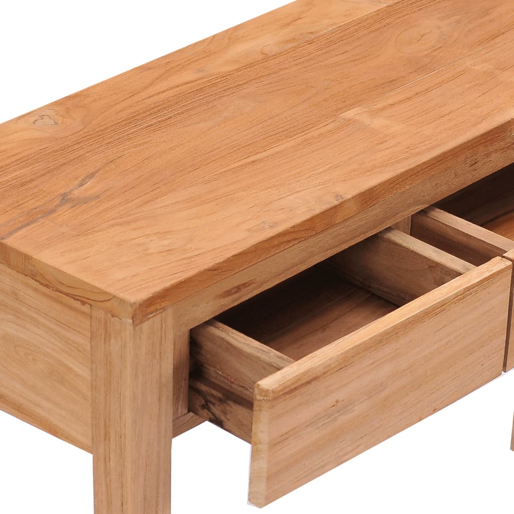 vidaXL Console Table 43.3"x13.8"x29.5" Solid Wood Teak-4