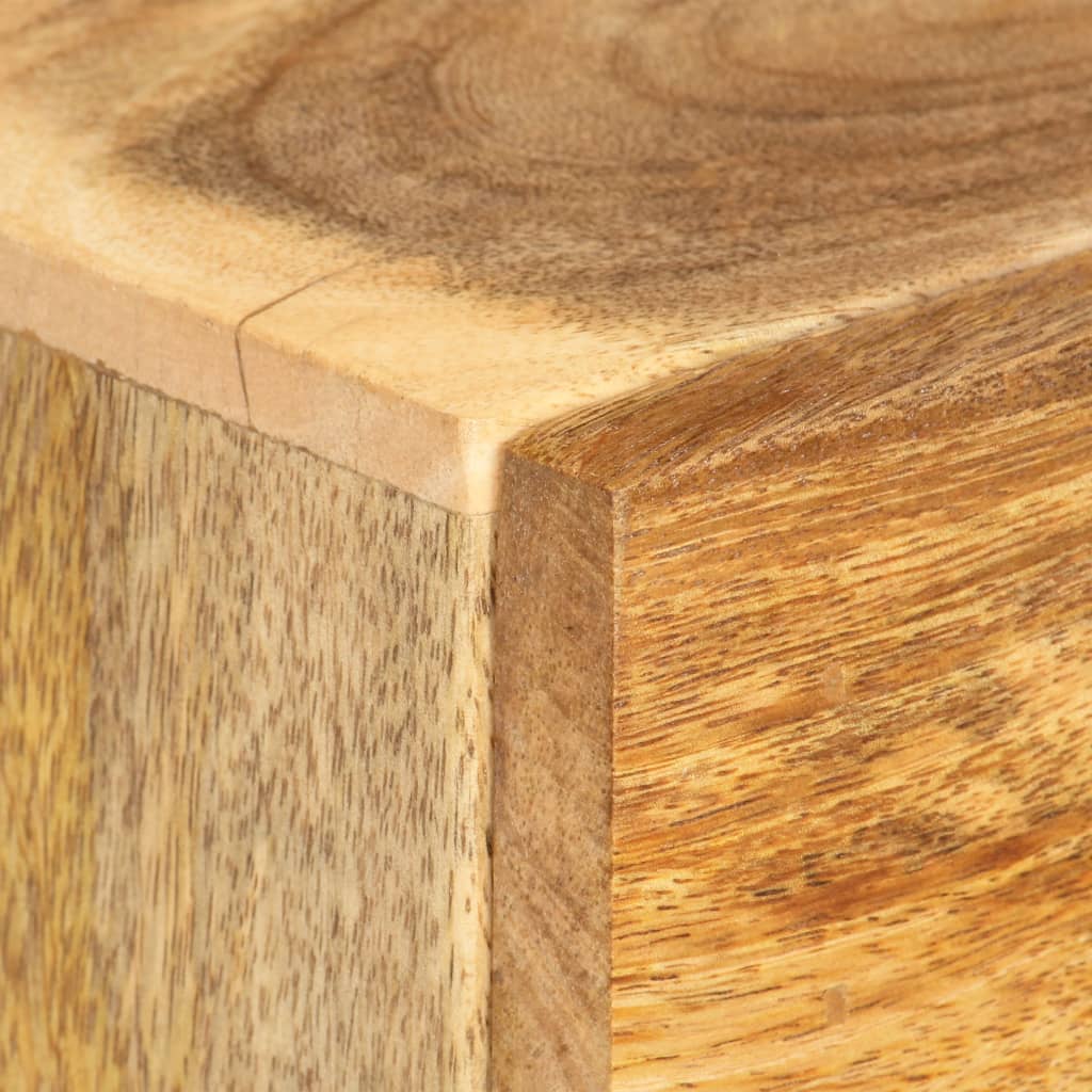 vidaXL Bedside Cabinet 15.7"x11.8"x19.7" Solid Mango Wood-2