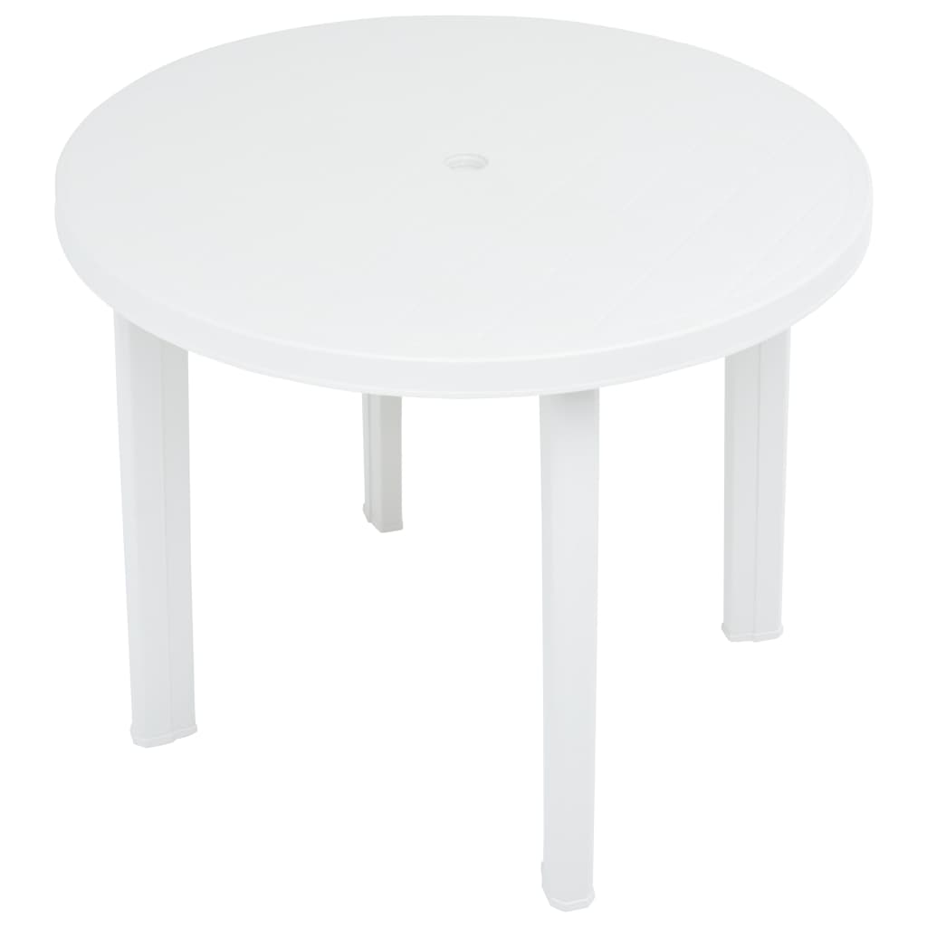 vidaXL Bistro Table Outdoor Side Table Garden Table for Camping Picnic Plastic-2