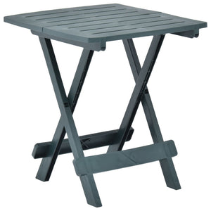 vidaXL Bistro Table Outdoor Side Table Folding Garden Patio Table Plastic-3
