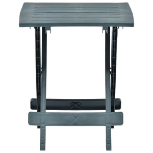 vidaXL Bistro Table Outdoor Side Table Folding Garden Patio Table Plastic-4