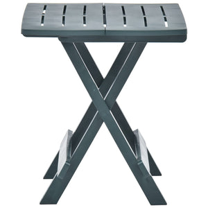 vidaXL Bistro Table Outdoor Side Table Folding Garden Patio Table Plastic-5