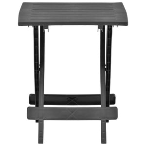 vidaXL Bistro Table Outdoor Side Table Folding Garden Patio Table Plastic-7