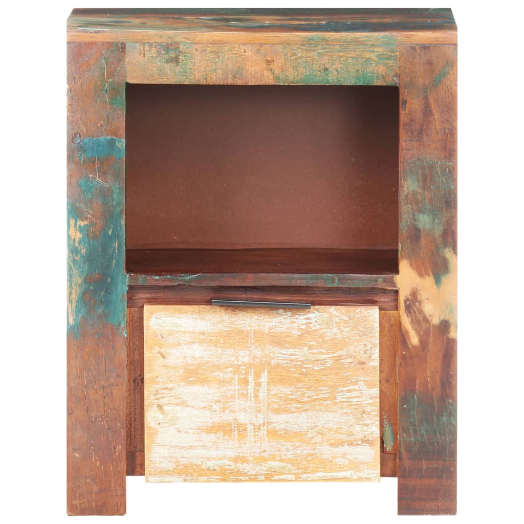 vidaXL Bedside Cabinet 15.7"x11.8"x19.7" Solid Reclaimed Wood-1