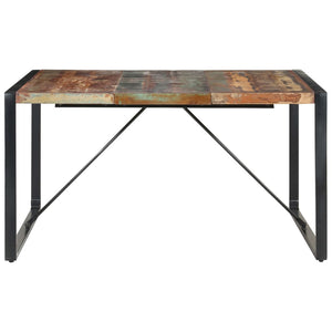 vidaXL Dining Table 55.1"x55.1"x29.5" Solid Reclaimed Wood-1