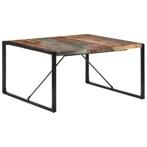 vidaXL Dining Table 55.1"x55.1"x29.5" Solid Reclaimed Wood-6