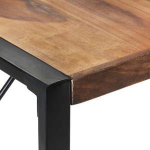 vidaXL Dining Table 55.1"x55.1"x29.5" Solid Wood with Sheesham Finish-3